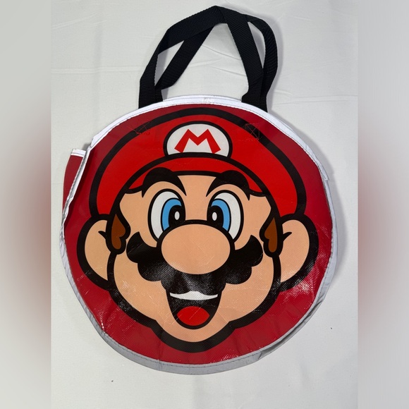 Mario Reflective Trick or Treat Bag Super Mario Bros Nintendo Tote Bag Rare - Picture 2 of 5